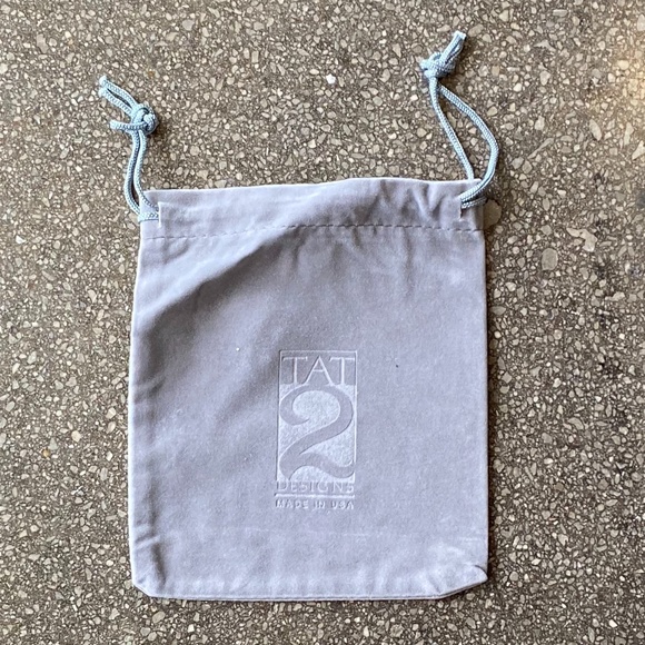 Tat 2 Dust Bags 4.5x5 Grey Velvet Lot of 5 - Picture 1 of 1